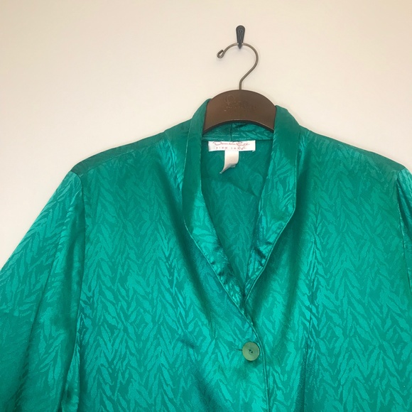 OSCAR DE LA RENTA Green Top - Picture 5 of 8